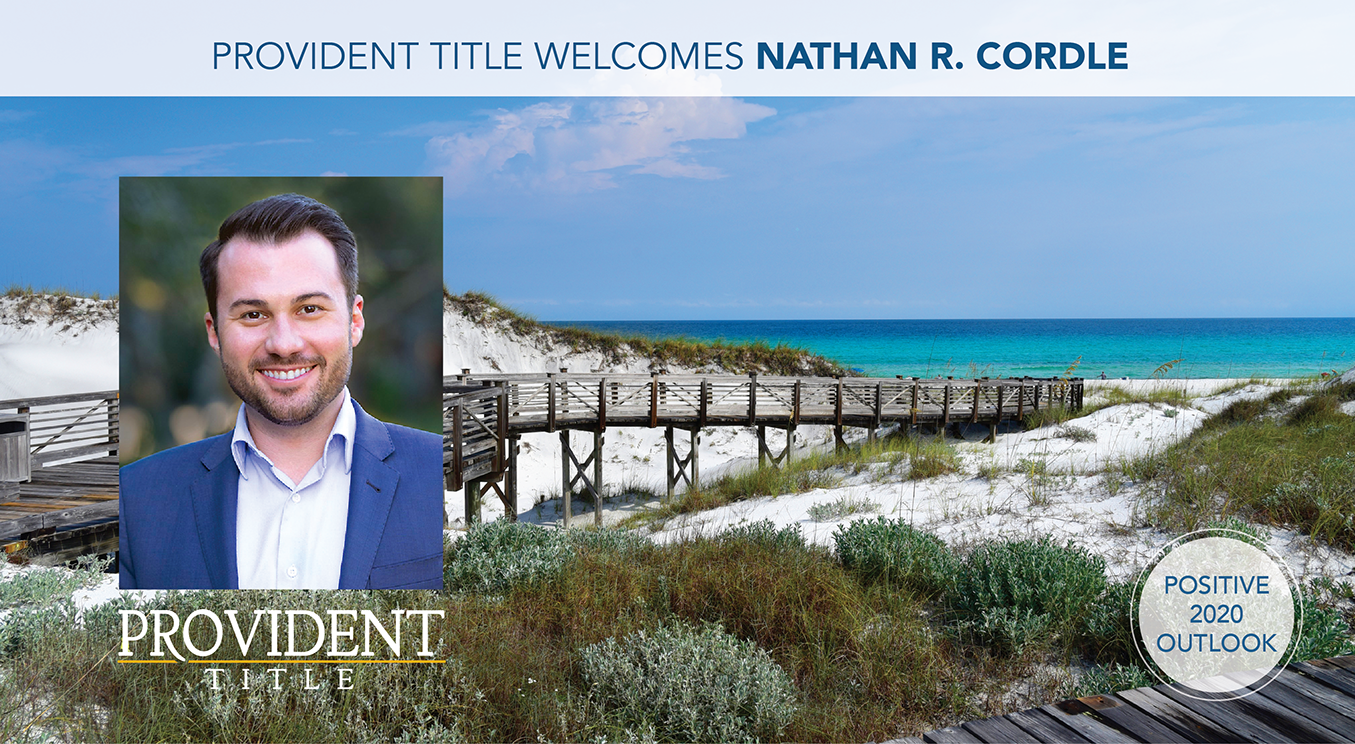Provident Title Welcomes Nathan Cordle Jan 2020